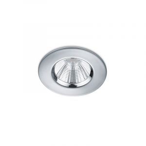 Foco empotrable baño moderno cromado, Iman, 5W, 3000K LED, IP65