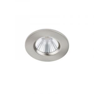 Foco empotrable baño moderno níquel, Iman, 5W, 3000K LED, IP65