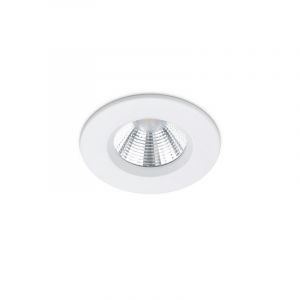 Foco empotrable baño moderno blanco, Iman, 5W, 3000K LED, IP65