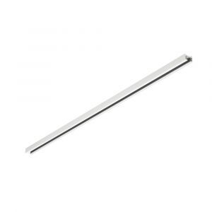 Carril electrificado 100cm para iluminación de riel difasico, metal, blanco