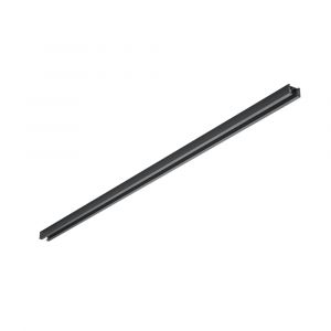 Carril electrificado 100cm para iluminación de riel difasico, metal, negro