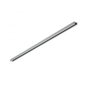 Carril electrificado 100cm para iluminación de riel difasico, metal, gris