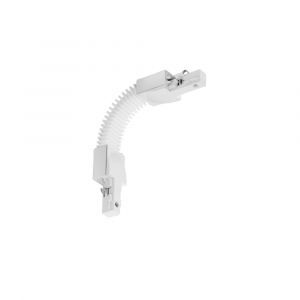 Conector flexible para illuminación de riel difasico, plástico, blanco