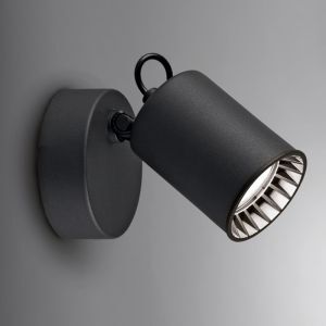 Foco de pared moderno negro, Shaquan