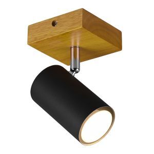 Foco de techo moderno negro, Kaso