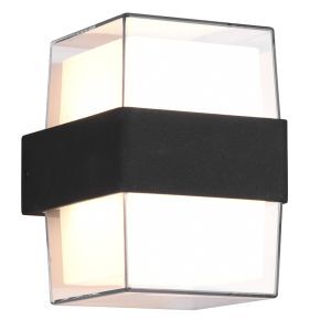 Lámpara exterior moderno antracita, Yeliz, 10W, 3000K LED, IP54