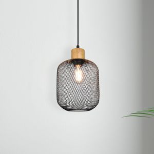 Lámpara colgante vintage negra, Cristel