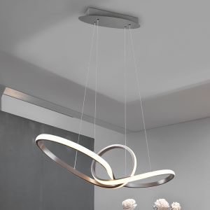 Lámpara colgante moderna níquel, Jonny, 28W, 3000K LED