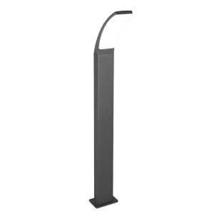 Lámpara exterior moderna antracita, Popke, 12,5W, 4000K LED, IP44