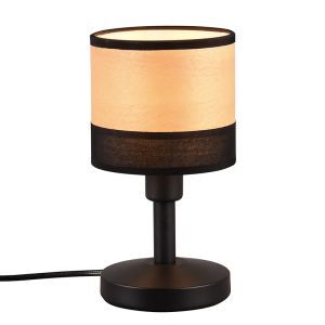 Lámpara de mesa moderna madera, Ying, con interruptor