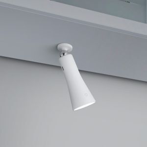 Lámpara de mesa de metal blanca, Remko, 2W, 3000K LED, con regulador táctil