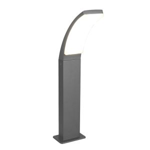 Lámpara exterior moderna antracita, Popke, 12,5W, 4000K LED, IP44