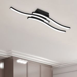 Plafón de techo moderno negro, Go, 5W, 3000K LED