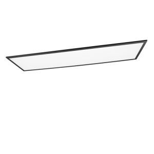 Plafón de techo moderno negro, Marlise, 33,5W, ajustable entre luz blanco cálido y frío LED, con mando a distancia