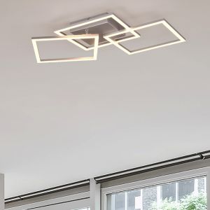 Plafón de techo moderno cromado, Margaux, 31W, 3000K LED