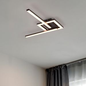 Lámpara de techo diseño negra, Mahad, 17W, 3000K LED