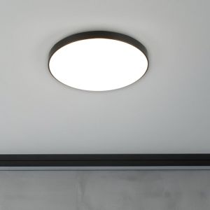 Plafón de techo de plástico negro, Sharde, 18W, 4000K LED, IP44
