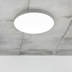 Plafón de techo de plástico gris, Sharde, 18W, 4000K LED, IP44
