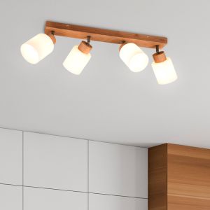 Foco de techo de madera marrón, Myron
