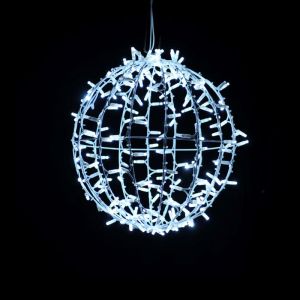 3D kerstbol ​​led blanco frio 45 cm de diametro