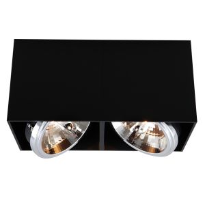 Aplique de techo negro moderno, Harup