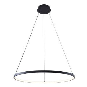 Lámpara colgante negra diseño, Kubra, 28W, ajustable entre luz blanco cálido y frío LED