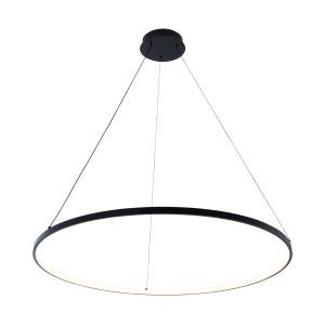 Lámpara colgante negra diseño, Kubra, 36W, ajustable entre luz blanco cálido y frío LED