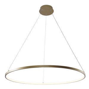 Lámpara colgante dorada diseño, Kubra, 36W, ajustable entre luz blanco cálido y frío LED