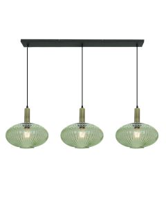 Lámpara colgante verde retro, Charlois