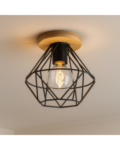 Plafón de techo de madera marrón, Jochem