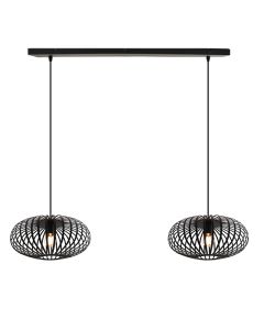 Lámpara colgante negra industrial, Lieve