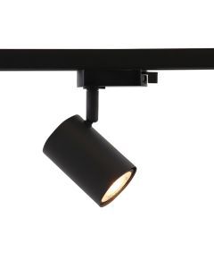 Foco de carril monofásico negro moderno, Elena