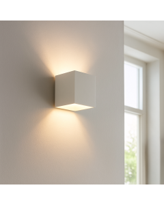 Aplique up down blanco moderno, Dalila