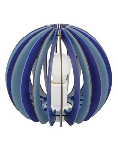 Lámpara de mesa infantil azul de madera, Babette