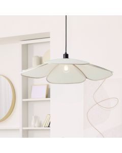 Lámpara colgante beige rústica, Tomer