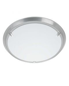 Lámpara de techo gris de vidrio, Elene