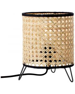 Lámpara de mesa marrón rústica, Emmelie