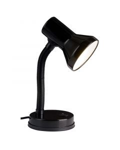 Flexo negro de plástico, Loet, con interruptor