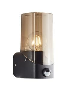 Aplique exterior con sensor de movimiento gris moderno, Klasina, IP44