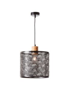 Lámpara colgante de madera negra, Sherona