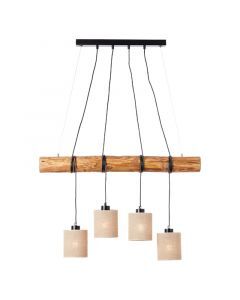Lámpara colgante de madera marrón, Veronique