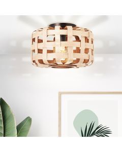 Plafón de techo de madera marrón, Virginie