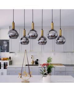 Lámpara colgante gris diseño, Giada