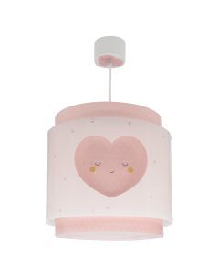 Lámpara colgante infantil de plástico rosa, Dreams