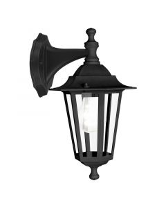 Lámpara exterior negra de aluminio, Alieke, IP44