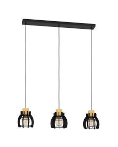 Lámpara colgante negra de aluminio, Redouan