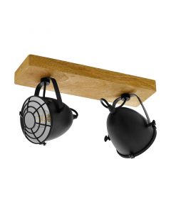 Foco de techo de madera marrón, Pasquale