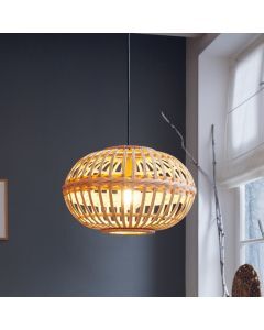 Lámpara colgante rústica madera, Firenze
