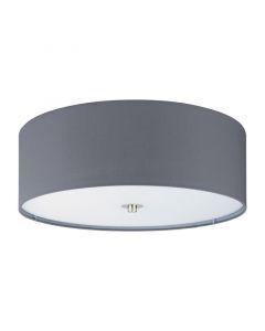 Lámpara de techo gris de tela, Abano