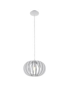 Lámpara colgante blanca de madera, Kiran